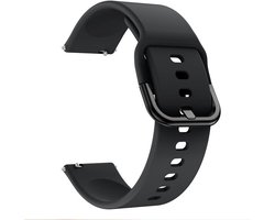 Siliconen bandje - Sportbandje - Garmin Venu - Xiaomi Huami Amazfit BIP - 20mm universeel - Zwart