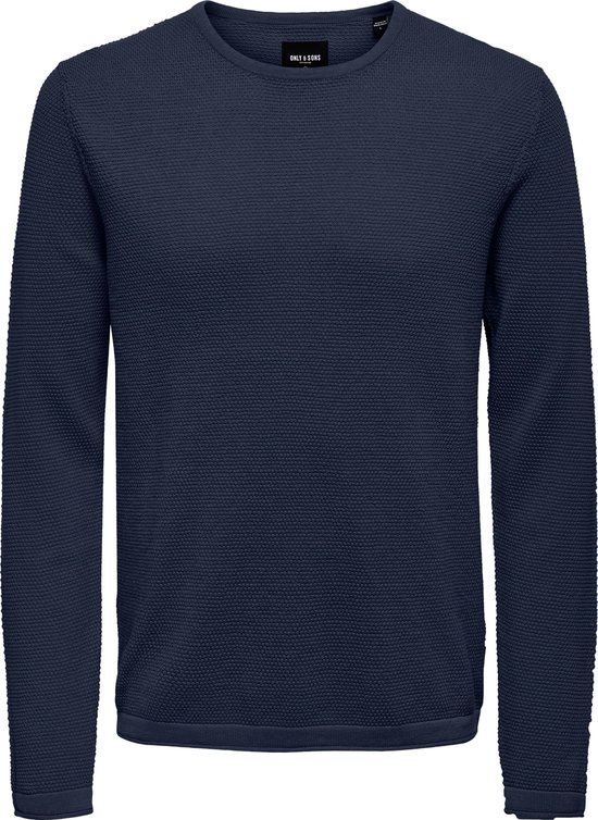 SELECTED HOMME Heren Slhvince Ls Knit Bubble Crew Neck W