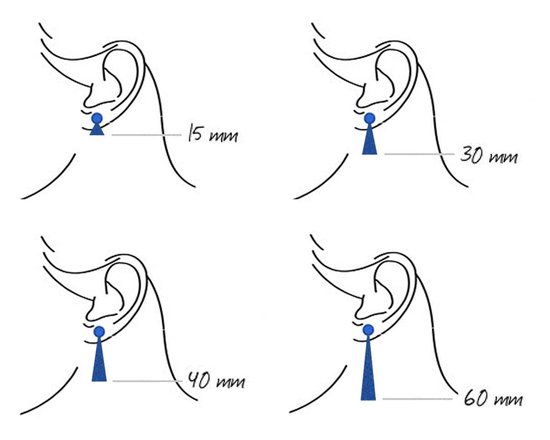 Boucles d'oreilles Montebello Cross A - Acier 316 - Diamètre - Croix - 8x130mm
