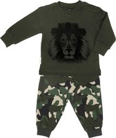 Frogs and Dogs PJ's | Leeuw Pyjama | Blauw / Groen | Maat 98
