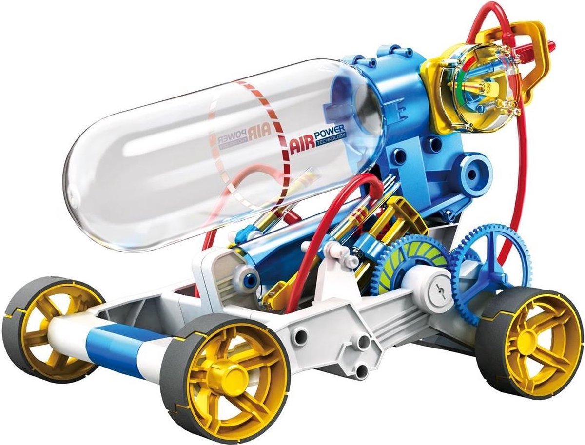 POWERPlus Air Car | Educatief STEM Speelgoed | Speelgoed auto die werkt op luchtdruk | Bouwpakket