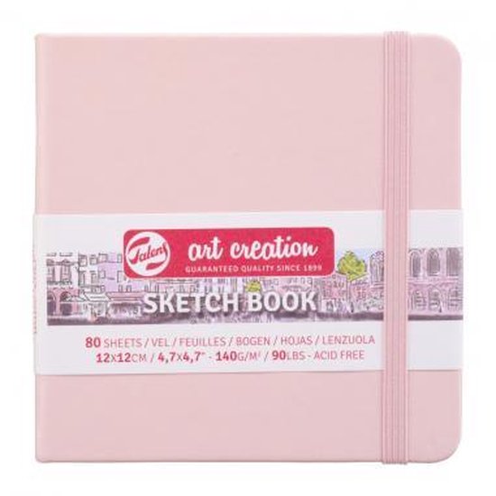 Schetsboek 12x12 cm 140g pastel pink - Art Creation