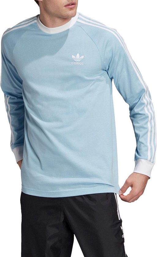 adidas T-shirt - Mannen - lichtblauw/wit | bol.com
