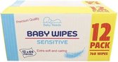Baby Needs babydoekjes Sensitive/Baby Wipes 12 PACK