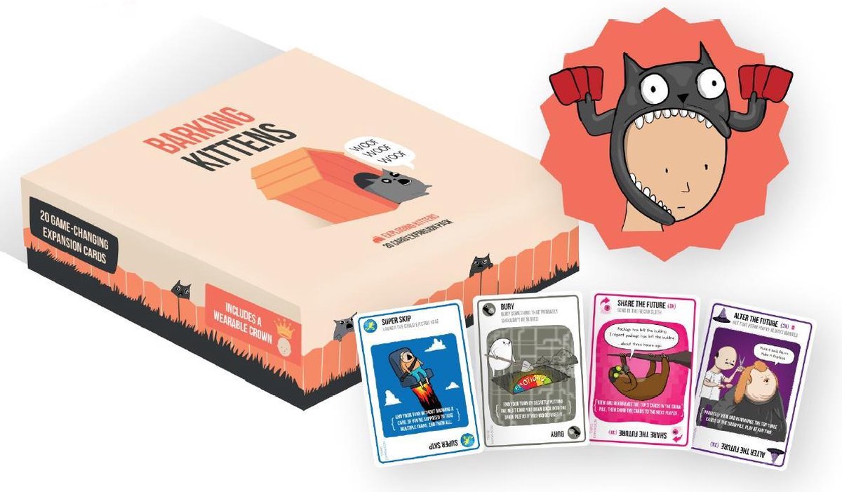 Exploding Kittens Barking Kittens Uitbreiding - Engelstalig