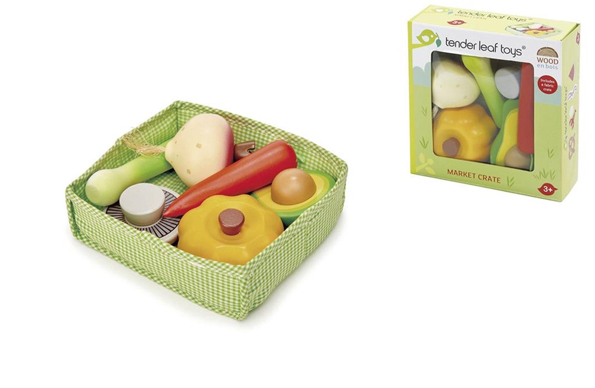 Mandje met groenten | Tender Leaf Toys