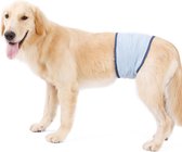 Honden buikband - luier voor mannelijke hond reu - plasband - wasbaar - EXTRA SMALL - BLUE
