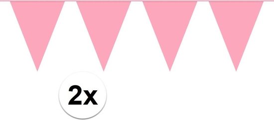 Garland Bunting Rose Guirlande d'anniversaire de 20 mètres pour intérieur et extérieur