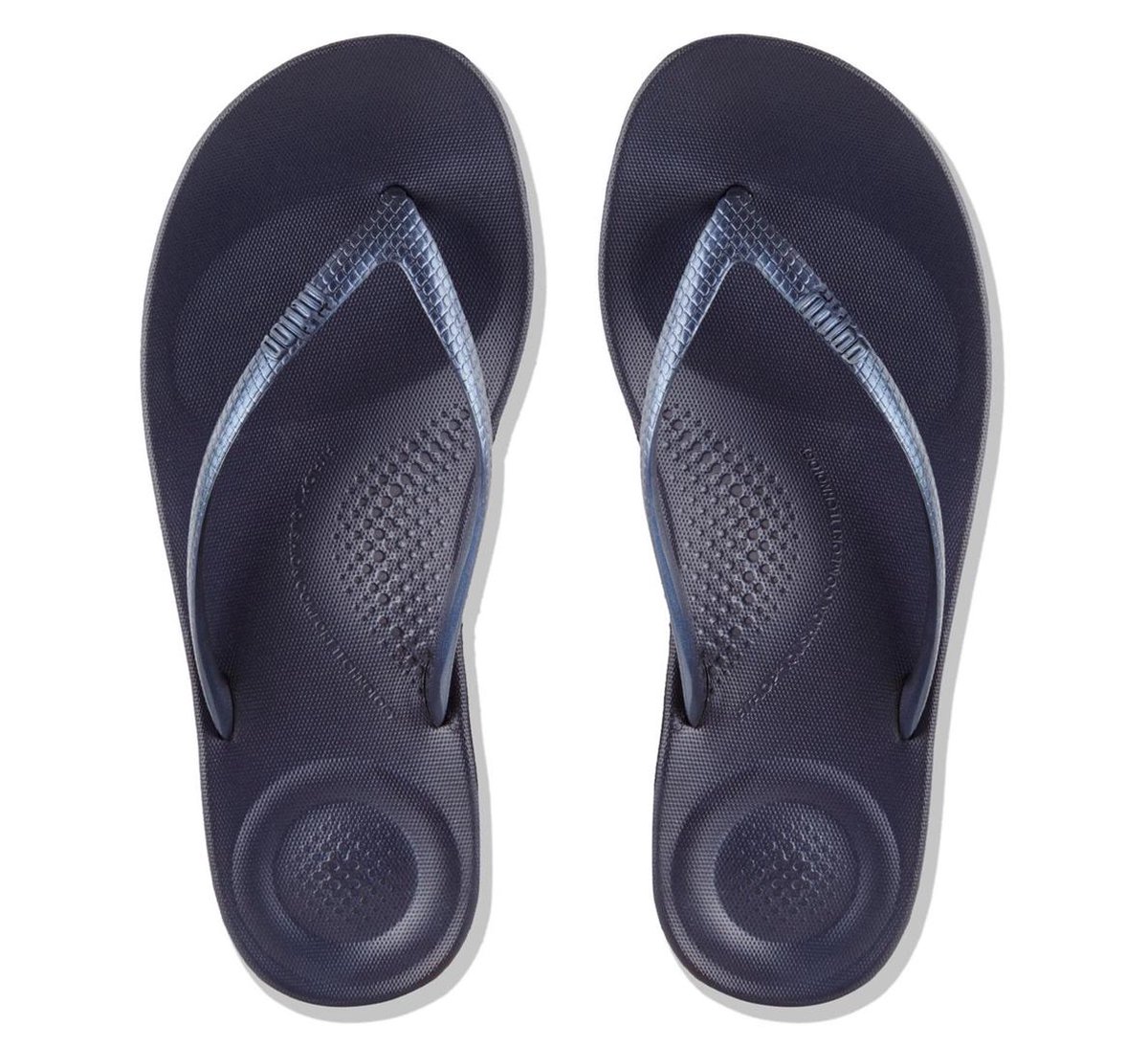 FitFlop Iqushion Ergonomic Flip-Flops TPU Dames Slippers - Midnight Navy