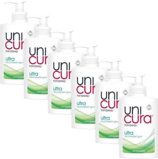 Kapitein Brie voordelig Vertrek Unicura Ultra Antibacteriële Vloeibare Handzeep - 6 x 250 ml -  Voordeelverpakking | bol.com