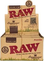 Raw - Raw Organic Hemp Connoisseur King Size Slim - Lange Vloei - Doos 24 Stuks