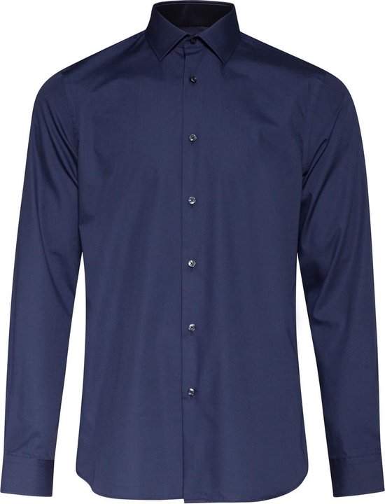 WE Fashion Heren regular fit easy care overhemd - Maat EU40