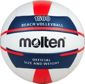 Molten Beach Volleybal - Wit / Blauw / Rood | Maat 5