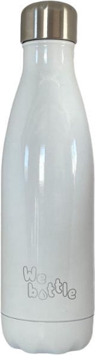 500 ML Bottle White - Witte - We Bottle - WaterFles