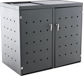 CLP Nelli - Afvalcontainerberging antraciet 132x80x116 cm