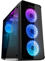 ATX Semi-tower Box Nox NXHUMMERTGX RGB Black