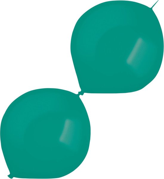 Amscan Slingerballonnen 30 Cm Latex Turquoise 50 Stuks