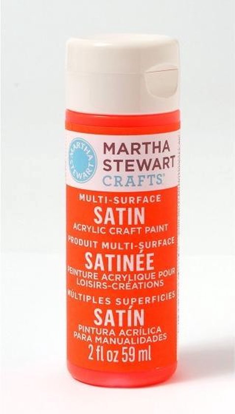 Martha Stewart Satin paint orange soda 59ml | bol.com