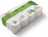 Staples Toiletpapier, Gerecycled, 2-laags, 400 vel, 46 m, Natuurlijk wit (pak 8 rollen)