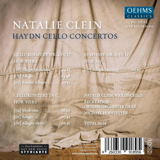 Natalie Clein, Grosses Orchester Graz, Michael Hofstetter - Cello Concertos (CD) - Natalie Clein, Grosses Orchester Graz, Michael Hofstetter