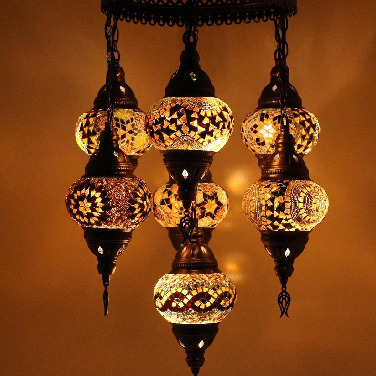 Turkse Hanglamp Mozaïek Lamp Marokkaanse Oosters kroonluchter