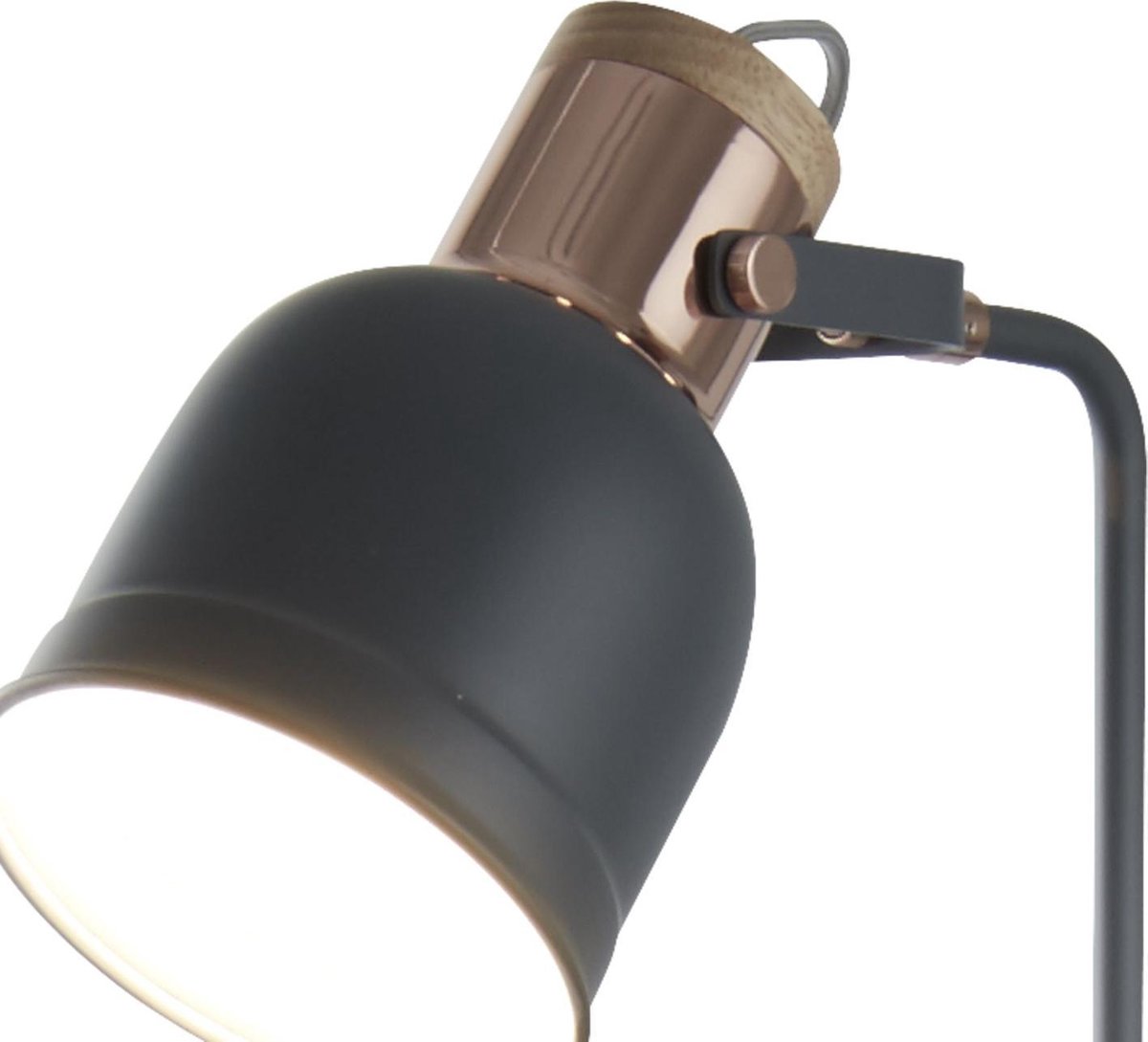 leren Talloos opgroeien Dutch Lighting Collection Lisse Staande Lamp - E27 - Metaal - Grijs - Koper  | bol.com