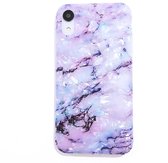 Apple iPhone XR – Paars TPU Marmer Dream hoesje