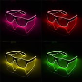Neon LED Zonnebril - Glow In The Dark - Led Sunglasses