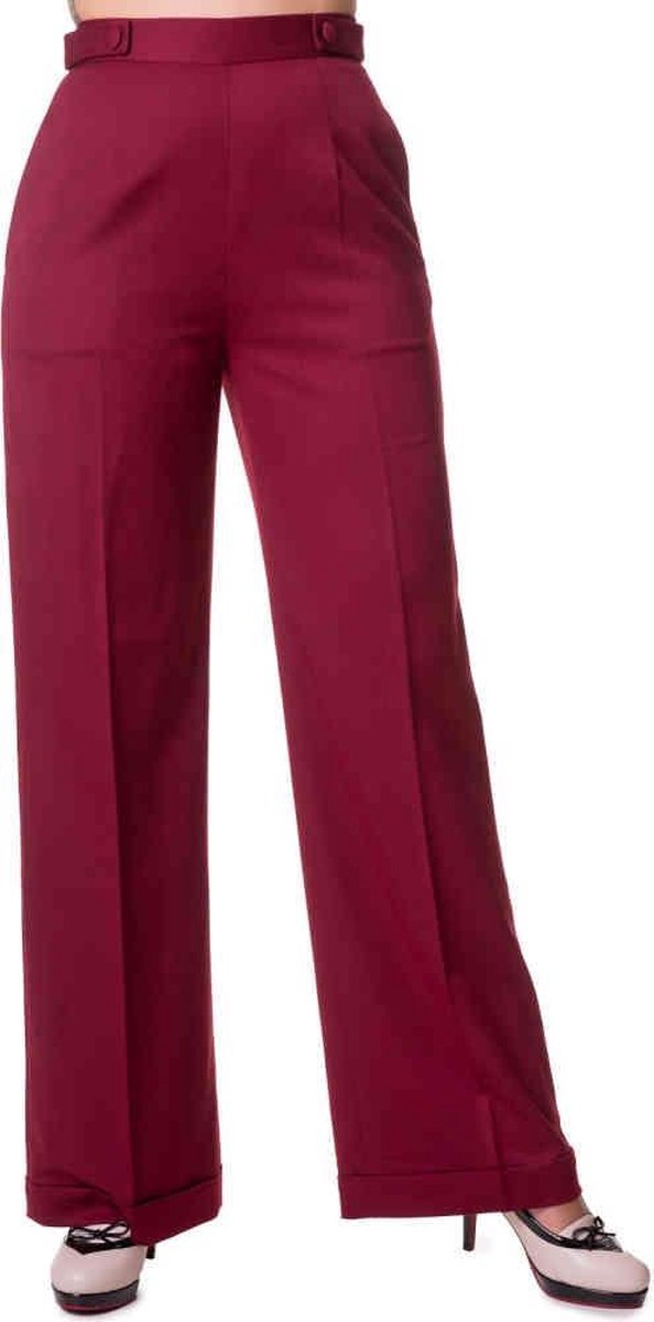 Dancing Days - PARTY ON Wijde broek - 4XL - Bordeaux rood
