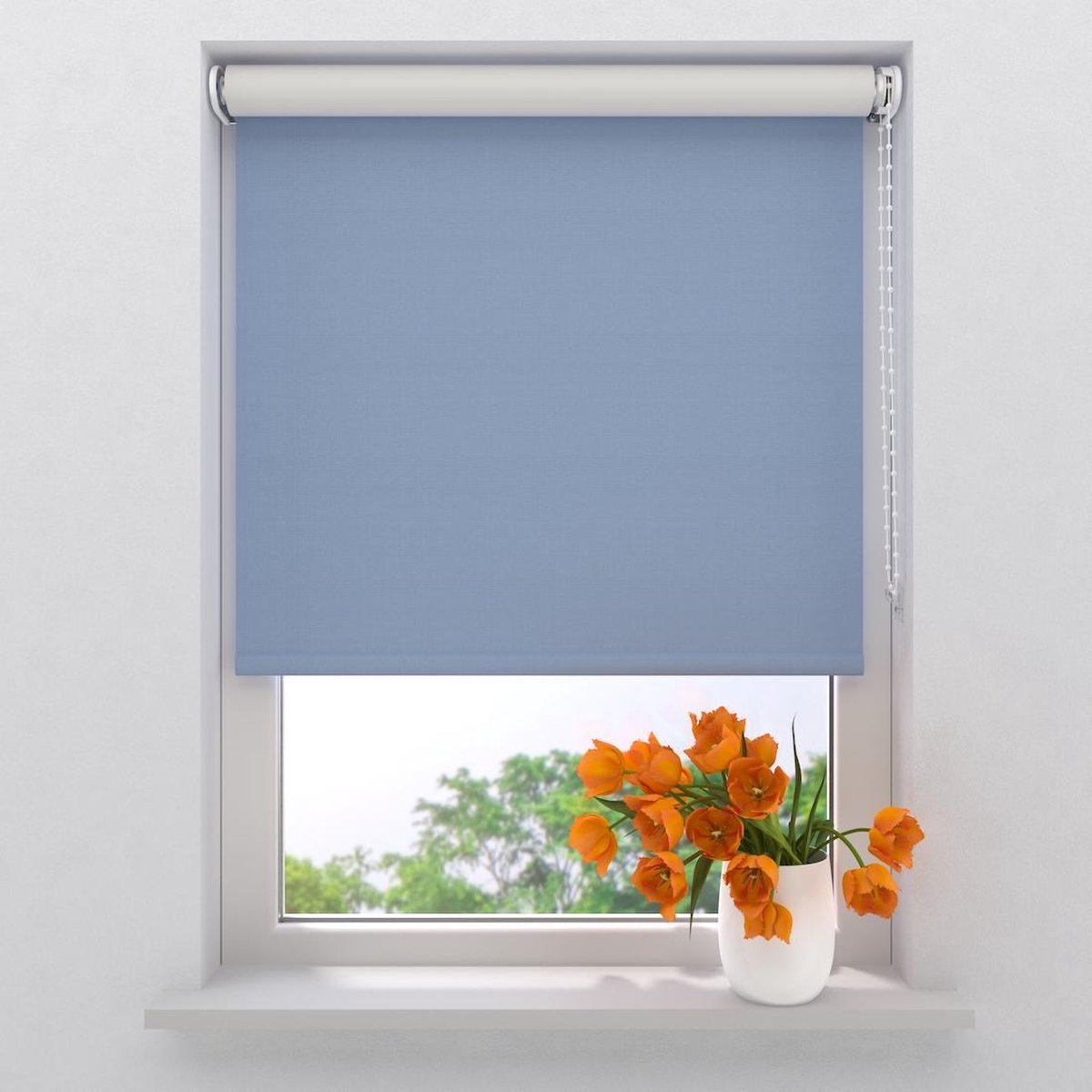 Rolgordijn Easy Verduisterend - Light Blue - 90 x 275 cm