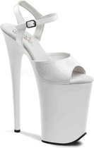 Pleaser - INFINITY-909 Sandaal met enkelband, Paaldans schoenen - Paaldans schoenen - 36 Shoes - Wit