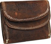 Portemonnee mini Wild Leather Only III (5002-15) - donkerbruin -