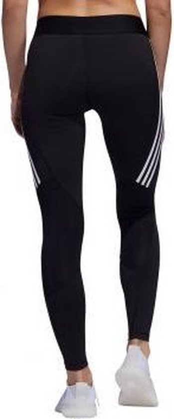 adidas - Alphaskin Sport 3Stripes Long Tight - Dames Legging - XS - Zwart |  bol.com