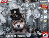 Steampunk Wolf, 1000 stukjes Puzzel
