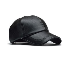WiseGoods Pet Heren en Dames - Trucker Cap - Baseball Cap - Snapback Cap - PU Leer - Urban - Zwart