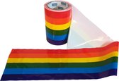 Regenboogvlag afzetlint 150mm x 50mtr + Kortpack pen (027.0061)