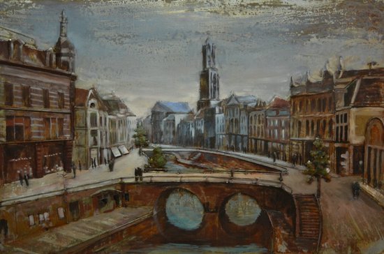 3D art Metaalschilderij - schilderij - wanddecoratie - Utrecht - 120x80 - woonkamer slaapkamer