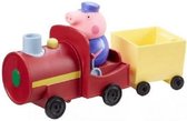 Peppa pig Opa's Trein en wagon met figuur