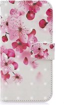 Voor Galaxy S8 3D Schilderen Patroon Gekleurde Tekening Horizontale Flip PU Lederen Case met Houder & Kaartsleuven & Portemonnee (Rode Bloemen)