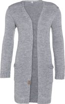 Knit Factory Knit Factory Ruby Cardigan tricoté 40-42 Gris clair Ruby Ladies Cardigan Taille EU40-42