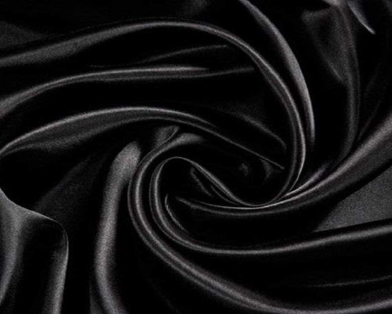 Satijnen stof zwart 150*100cm | Handgemaakte diy voor box voering huis jurk  gordijn... | bol