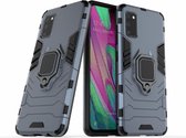 Samsung Galaxy A41 Robuust Kickstand Shockproof Grijs Cover Case Hoesje ABL