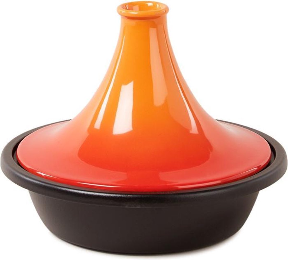 Gietijzeren tajine kookpot met nederlandstalig, elektronisch kookboek