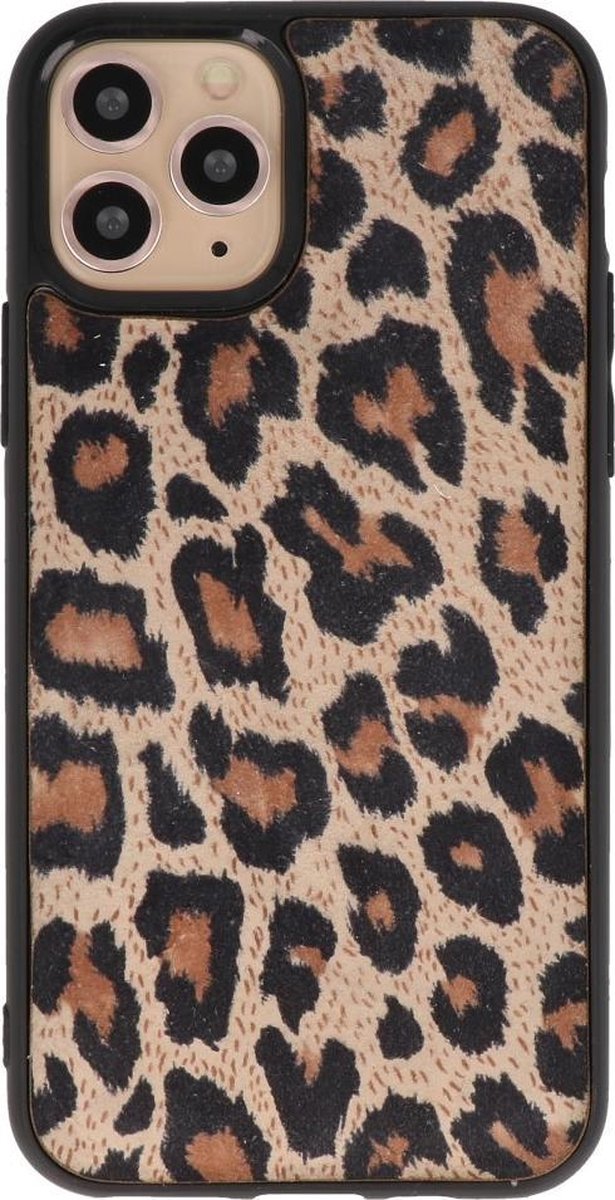 Bestcases Luipaard Leer Back Cover Telefoonhoesje iPhone 11 Pro