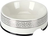 Hondenvoerbak-Chacco bowl classic giftbox-White/Silver-Wolters
