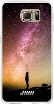 Samsung Galaxy S6 Hoesje Transparant TPU Case - Watching the Stars #ffffff