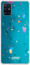 Samsung Galaxy A51 Hoesje Transparant TPU Case - Confetti #ffffff