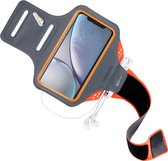 Mobiparts Comfort Fit Sport Armband Apple iPhone XR Neon Oranje