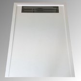 Composiet douchebak Subway Eco 90x120cm wit met afvoergoot structuur egaal