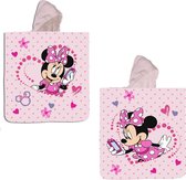 Disney Minnie Mouse Poncho Katoen - 60 x 120 cm - Roze